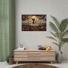 Rolled Poster — Jesus Returning on White Horse Religious Wall Art Print