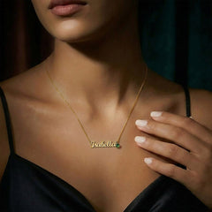 My Ride Or Die Custom Name Necklace With Birthstone