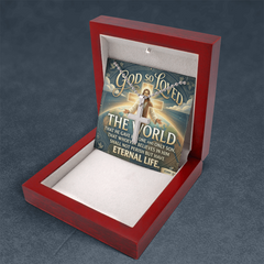 God So Loved The World Cross Necklace