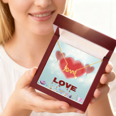 Scripted Love Necklace