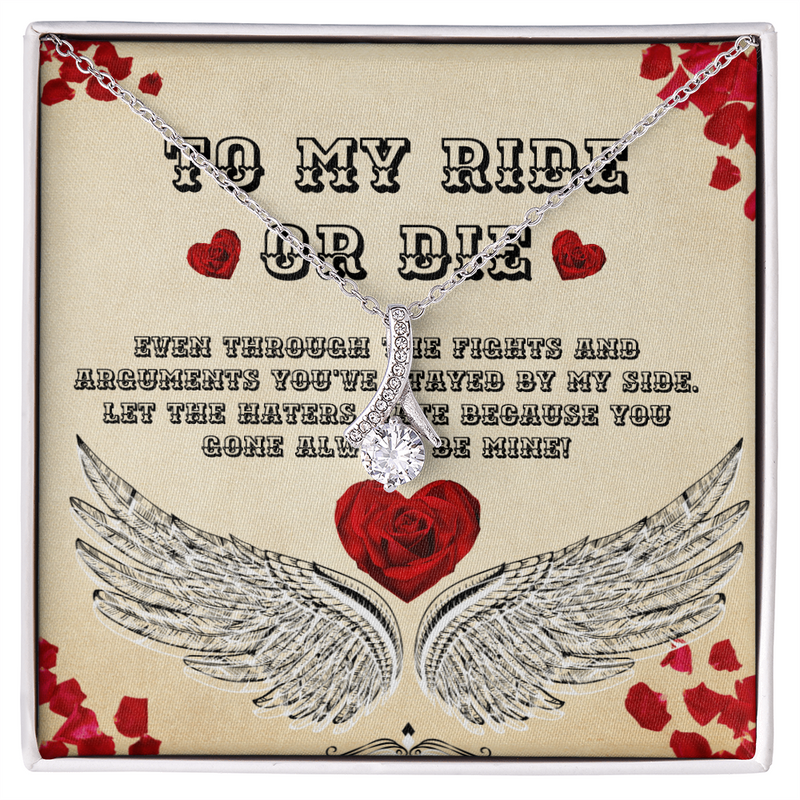 To My Ride Or Die Alluring Beauty Necklace