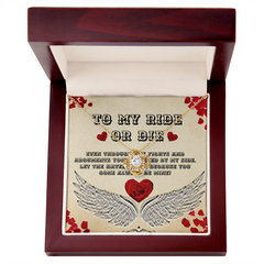 My Ride Or Die Love Knot Necklace Yellow & White Gold