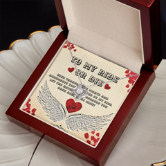 My Ride Or Die Love Knot Necklace Yellow & White Gold