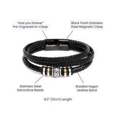 Walk In His Strength I Love You Forever Bracelet