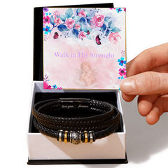 Walk In His Strength I Love You Forever Bracelet