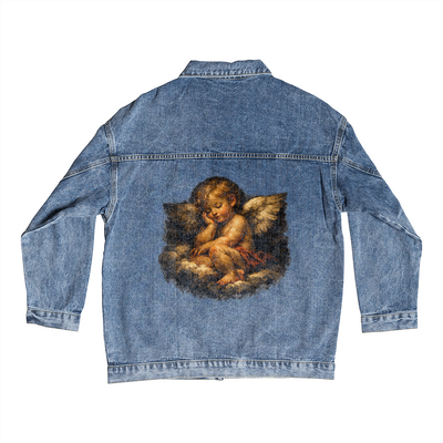 Caravaggio Cherub 17th Century Vintage Denim Jacket