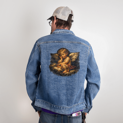 Caravaggio Cherub 17th Century Vintage Denim Jacket