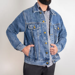 Caravaggio Cherub 17th Century Vintage Denim Jacket