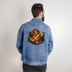 Caravaggio Cherub 17th Century Vintage Denim Jacket