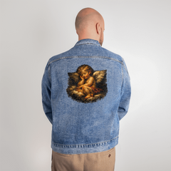 Caravaggio Cherub 17th Century Vintage Denim Jacket