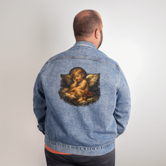 Caravaggio Cherub 17th Century Vintage Denim Jacket