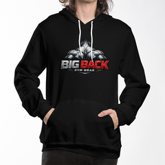 Big Back Gym Wear Workout Hooded Sweatshirt