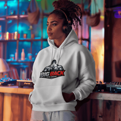 Big Back Gym Wear Pullover Hooded Sweatshirt