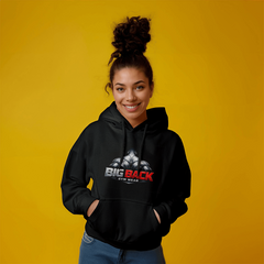Big Back Gym Wear Pullover Hooded Sweatshirt