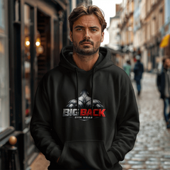 Big Back Gym Wear Pullover Hooded Sweatshirt