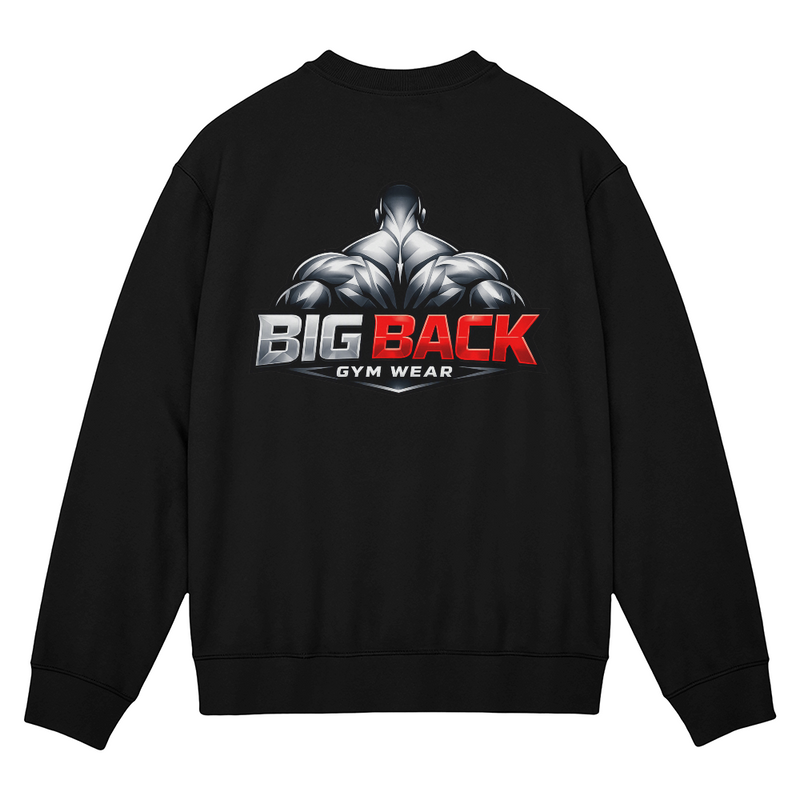 Big Back Gym Wear Sweatshirt Pullover