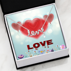 Scripted Love Necklace