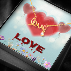 Scripted Love Necklace