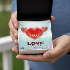 Scripted Love Necklace