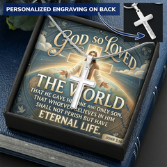 Personalized Cross Necklace - Jesus Chain