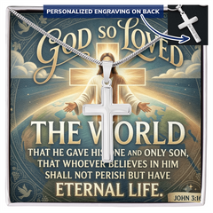 Personalized Cross Necklace - Jesus Chain