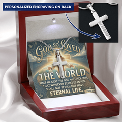 Personalized Cross Necklace - Jesus Chain