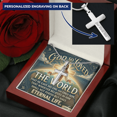 Personalized Cross Necklace - Jesus Chain