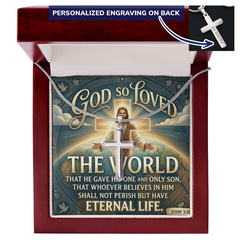 Personalized Cross Necklace - Jesus Chain