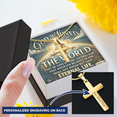 Personalized Cross Necklace - Jesus Chain