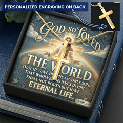 Personalized Cross Necklace - Jesus Chain