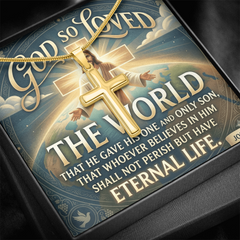 Personalized Cross Necklace - Jesus Chain