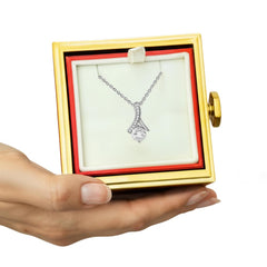 Alluring Beauty - Necklace Rotating Rose Gift Box