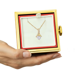 Alluring Beauty - Necklace Rotating Rose Gift Box
